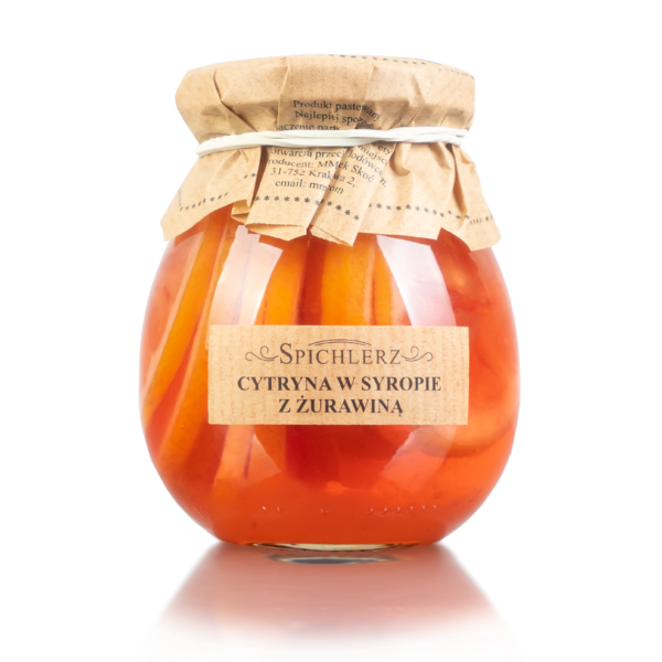 Cytryna w syropie z żurawiną